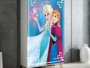 Χαρούμενες αδρεφές, Frozen Παιδικά Αυτοκόλλητα ντουλάπας 100 x 100 εκ.