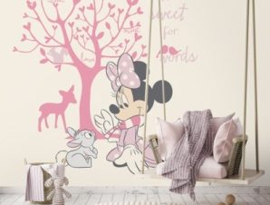 Minnie Mouse under the tree! Παιδικά Ταπετσαρίες Τοίχου 100 x 100 εκ.
